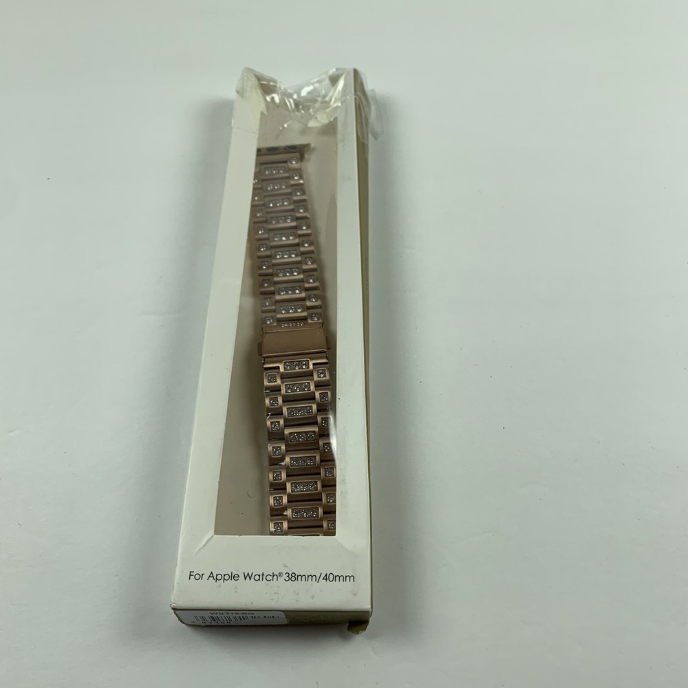 Women's‎ Rose Gold Stainless Steel 38/40mm Watch Slide Band For Apple Watch 6217